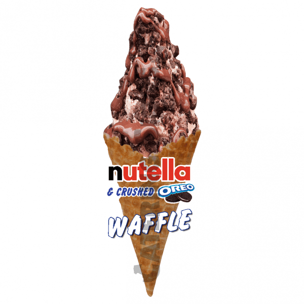 Nutella & Crushed Oreo - Waffle Cone