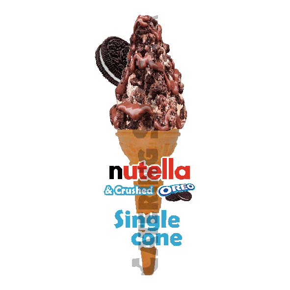 Nutella & Crushed Oreo - Single Cone - Image 3