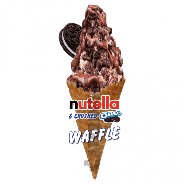 Nutella & Crushed Oreo - Waffle Cone - Image 3