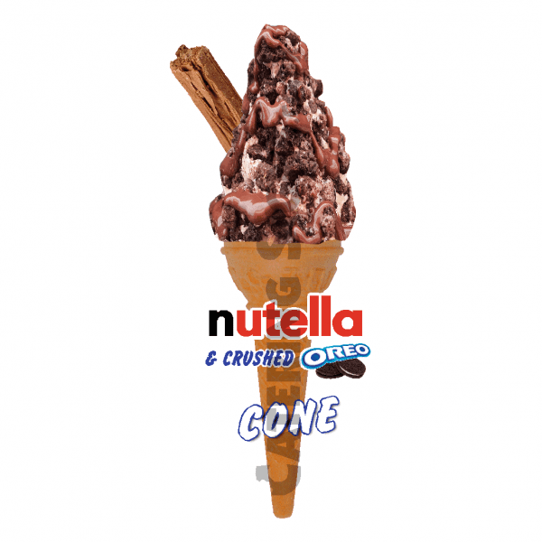 Nutella & Crushed Oreo - Single Cone - Image 2
