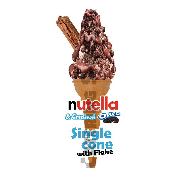 Nutella & Crushed Oreo - Single Cone - Image 2