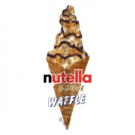 Nutella & Fudge - Waffle Cone