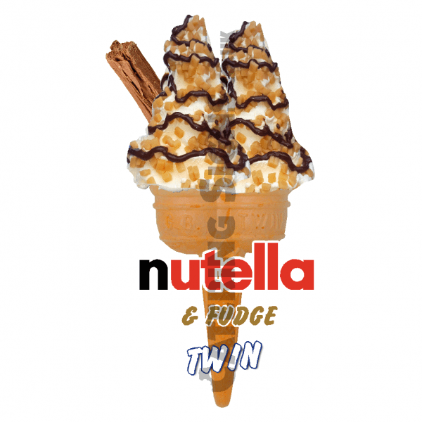 Nutella & Fudge - Twin Cone - Image 2