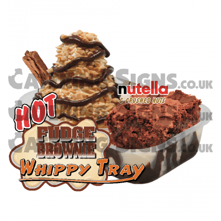 Nutella & Crushed Nuts - Brownie Tray