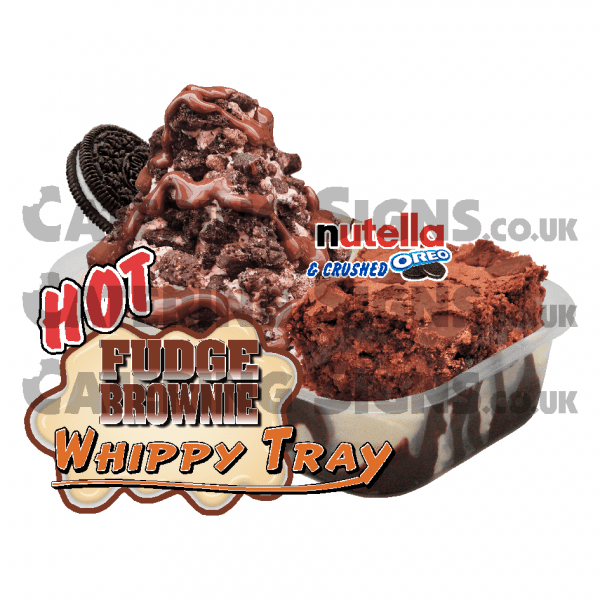 Nutella & Crushed Oreo - Brownie Tray