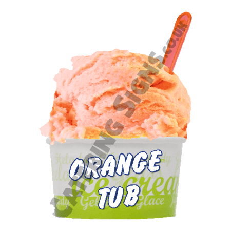 Orange Tub Scoop