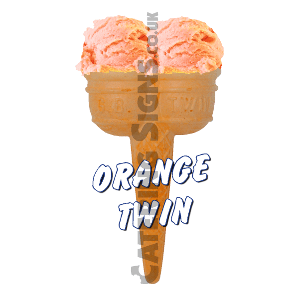 Orange Twin Scoop