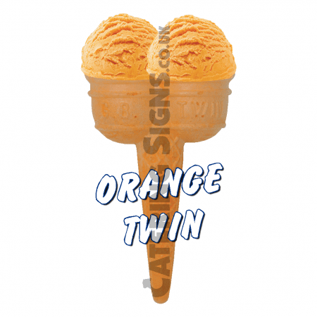 Orange Twin Scoop