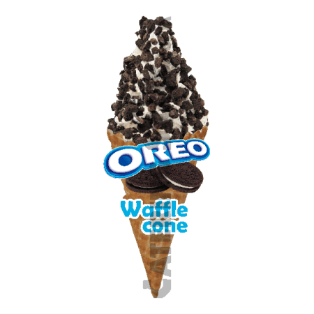 Oreo - Waffle Cone