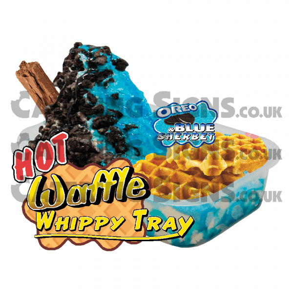 Oreo & Blue Sherbet - Waffle Tray