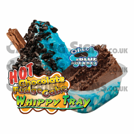 Oreo & Blue Sherbet - Chocolate Cake Tray