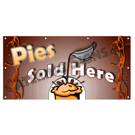 Pie Cartoon Banner