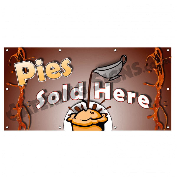 Pie Cartoon Banner