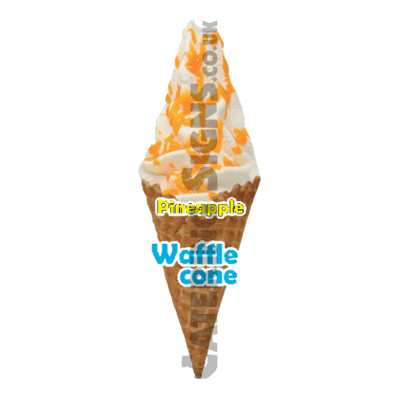 Pineapple - Waffle Cone
