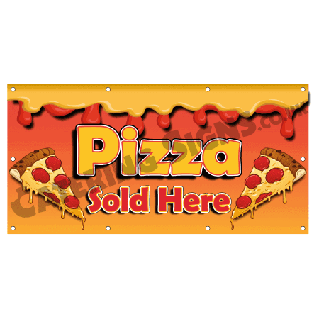 Pizza Cartoon Banner