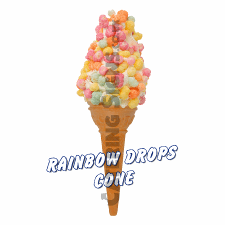 Rainbow Drops - Single Cone