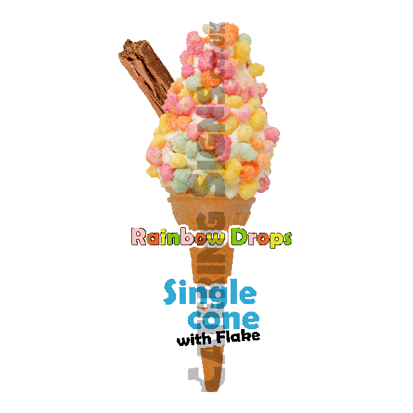 Rainbow Drops - Single Cone - Image 2