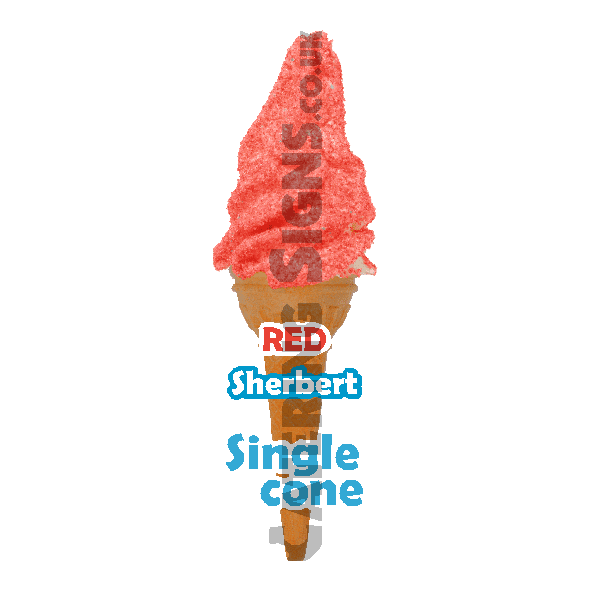 Red Sherbet - Single Cone