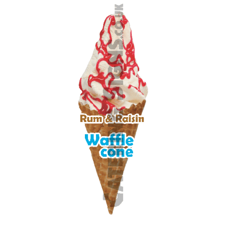 Rum & Raisin - Waffle Cone