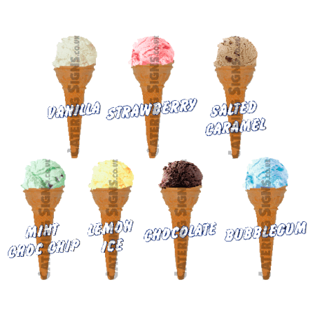 Set of 7 Single Scoops