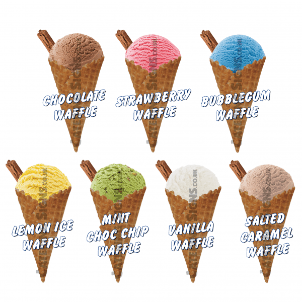 Set of 7 Waffle Scoops - Image 2