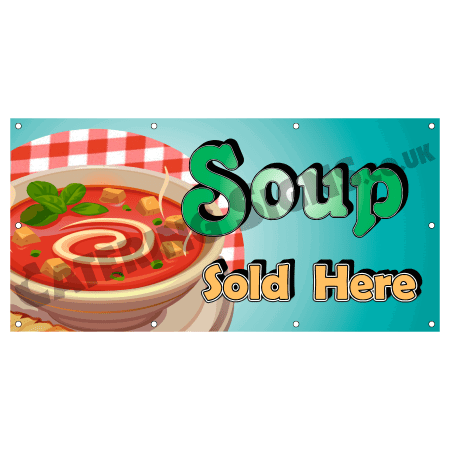 Soup Cartoon Banner