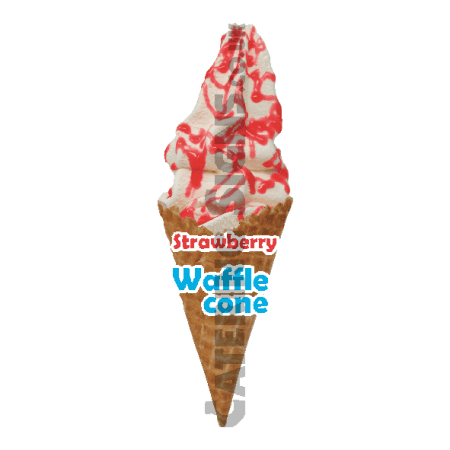Strawberry - Waffle Cone
