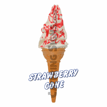 Strawberry - Single Cone