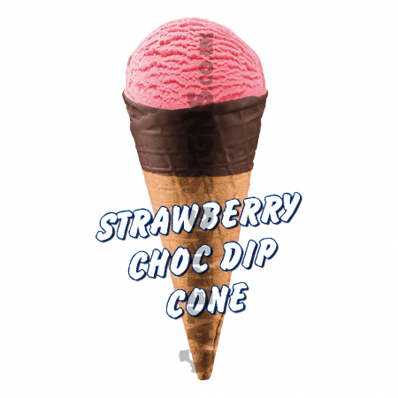 Strawberry Choc Dip Scoop