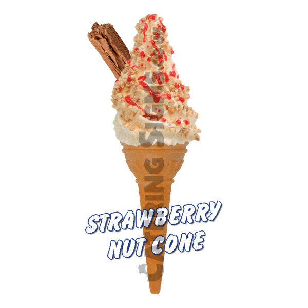 Strawberry Nut - Single Cone - Image 2