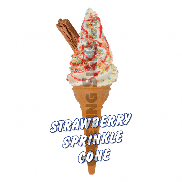 Strawberry Sprinkle - Single Cone - Image 2