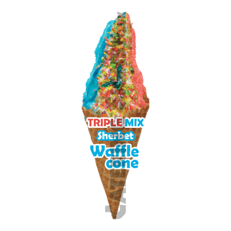Triple Mix - Waffle Cone
