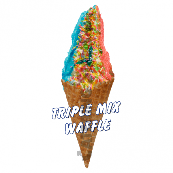 Triple Mix - Waffle Cone