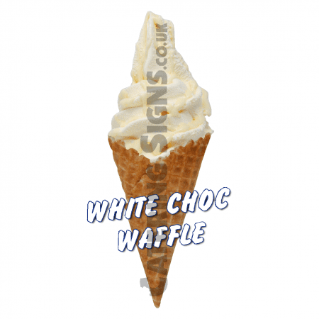 White Chocolate - Waffle Cone