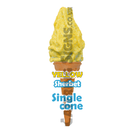 Yellow Sherbet - Single Cone