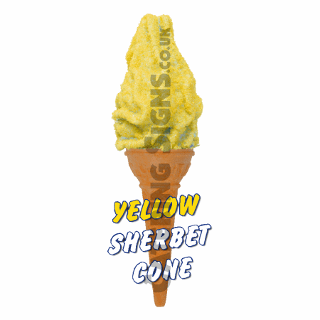 Yellow Sherbet - Single Cone