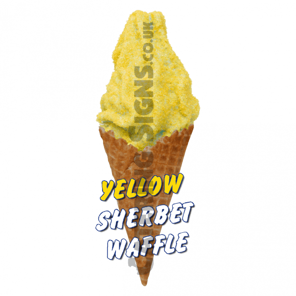 Yellow Sherbet - Waffle Cone