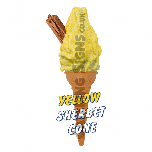 Yellow Sherbet - Single Cone - Image 2