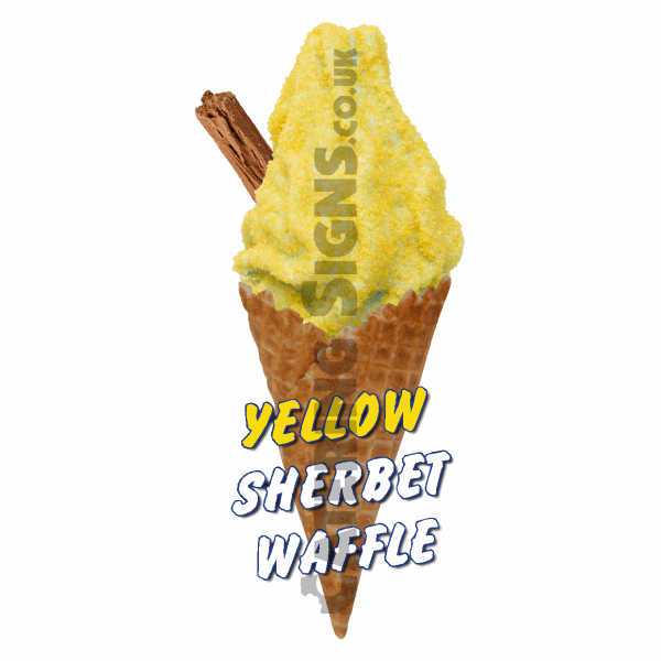 Yellow Sherbet - Waffle Cone - Image 2