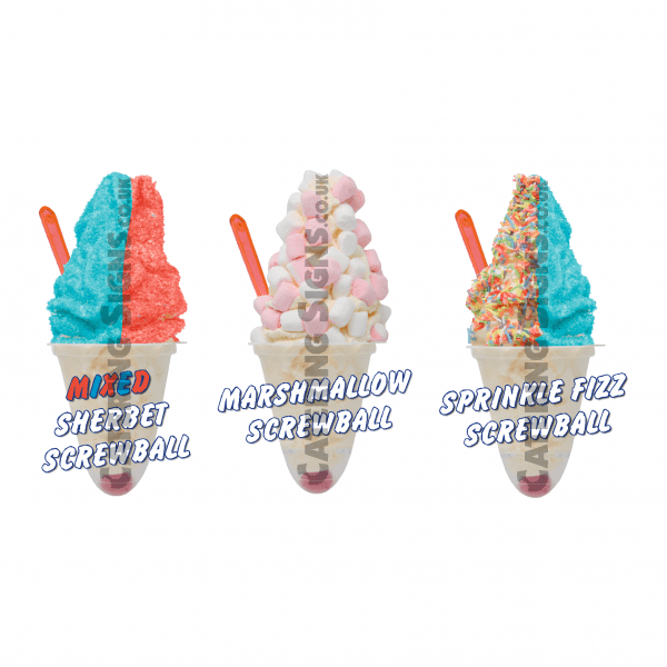Set of 3 Screwballs