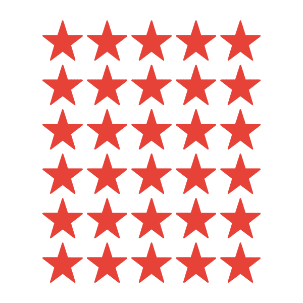 30x 50mm Stars