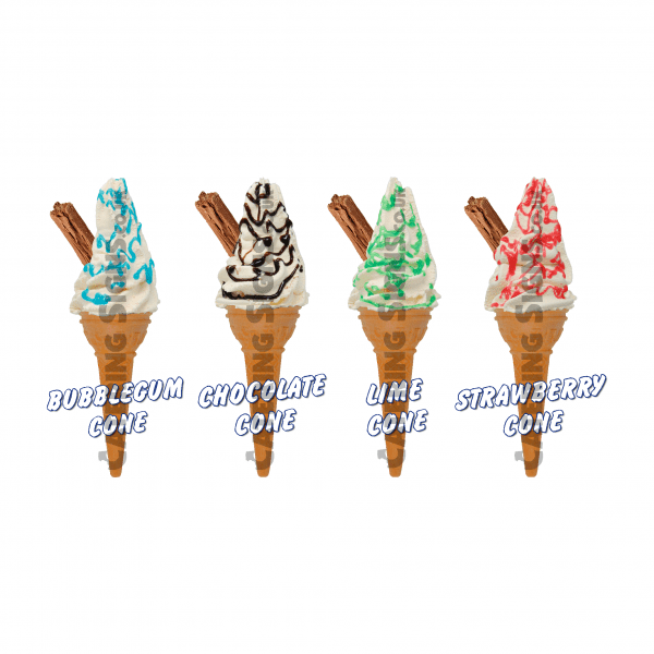 Set of 4 Single Cones