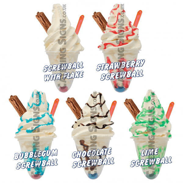 Set of 5 Screwballs