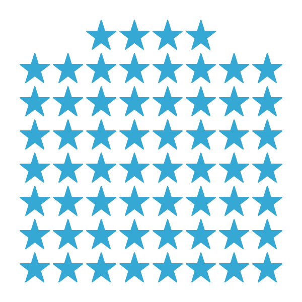 60x 50mm Stars - Image 8