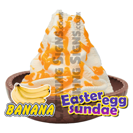 Banana - Easter Egg Sundae
