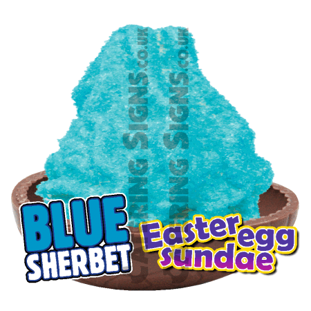 Blue Sherbet - Easter Egg Sundae