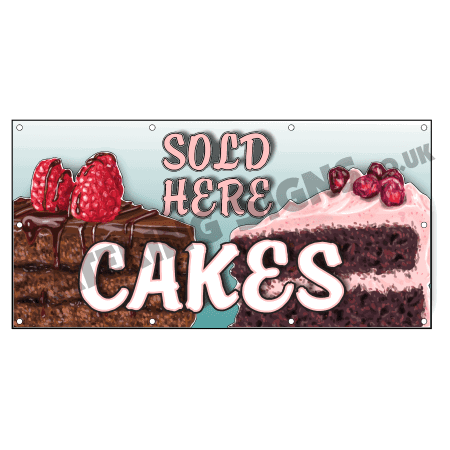 Cakes Cartoon Banner
