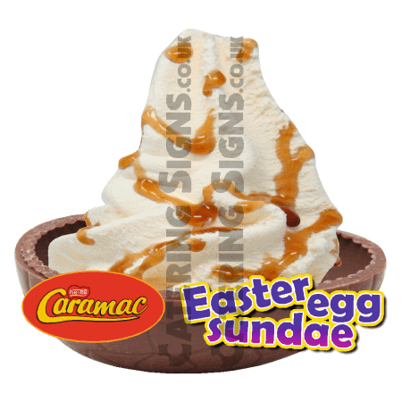 Caramac - Easter Egg Sundae