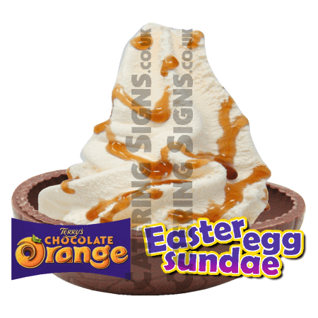 Chocolate Orange - Easter Egg Sundae