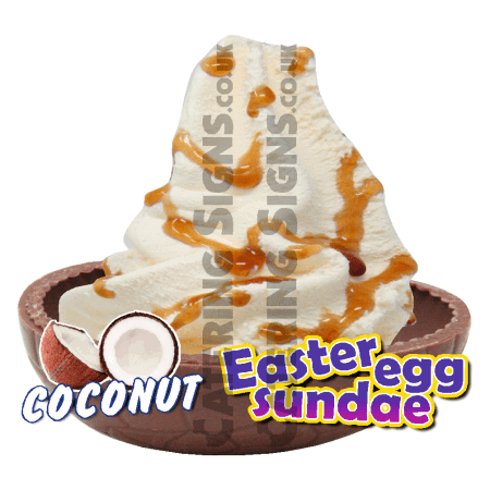 Coconut - Easter Egg Sundae